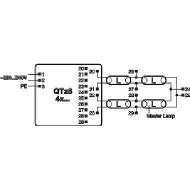 ALIM.ELETT.X LAMP.FLUOR.LIN.4X18W - LEDVANCE QTZ84X18 - LEDVANCE QTZ84X18 - LEDVANCE QTZ84X18 product photo Photo 03 3XL