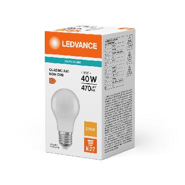 Led Classic A V 4.9W 827 Frosted E27 - LEDVANCE VCA40827S1 product photo Photo 02 3XL