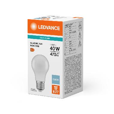 Led Classic A V 4.9W 865 Frosted E27 - LEDVANCE VCA40865S1 product photo Photo 02 3XL