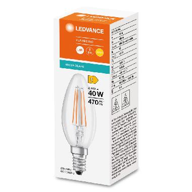 LED CLB40 4W 827  FILCL E14 V      LEDV - LEDVANCE VCB40827CE11 - LEDVANCE VCB40827CE11 product photo Photo 02 3XL
