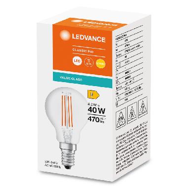 Led Classic P V 4W 827 Clear E14 - LEDVANCE VCP40827CE11 product photo Photo 02 3XL