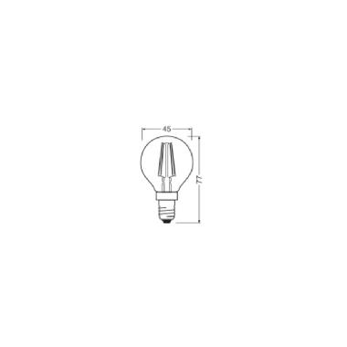 Led Classic P V 4W 827 Clear E14 - LEDVANCE VCP40827CE11 product photo Photo 04 3XL