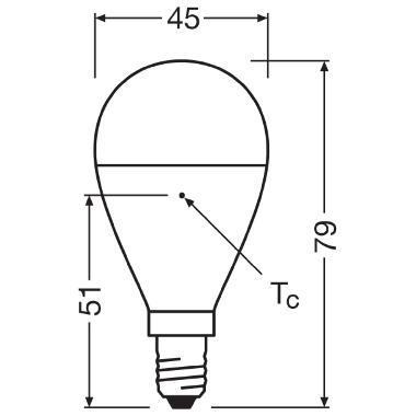 Led Classic P V 7.5W 827 Frosted E14 - LEDVANCE VCP60827SE11 product photo Photo 05 3XL