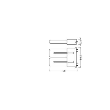 DULUX LED F EM &amp; AC MAINS V 8W 830 2G10 - LEDVANCE VDF188301 product photo Photo 03 3XL