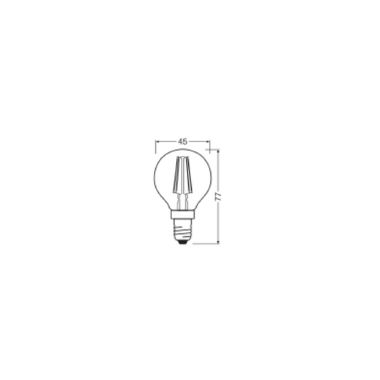 VALUECLP40 4W/827 230V FIL E14 FS1 OSRAM - LEDVANCE VCP40827CE1G1 - LEDVANCE VCP40827CE1G1 - LEDVANCE VCP40827CE1G1 product photo Photo 05 3XL