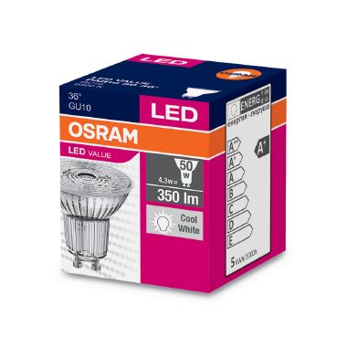 LVPAR165036 3,6W/865 230V GU10 FS1 OSRAM - LEDVANCE GU1050/6500 product photo Photo 03 3XL