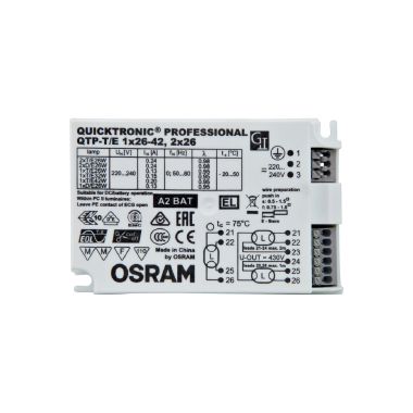QTP-T/E 1X26-42,2X26/220-240 UNV1  OSRAM - LEDVANCE QTPTE12X2642 product photo Photo 02 3XL