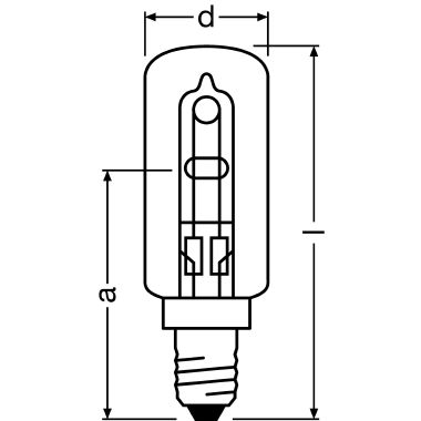 64861 T 40W 230V E14 FS1           OSRAM - LEDVANCE H64861T product photo Photo 02 3XL