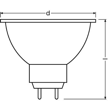 41861 WFL 20W 12V GU5.3 FS1        OSRAM - LEDVANCE H41861WFL product photo Photo 02 3XL