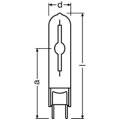 LAMP.ALOGEN.MET.COMP.70W/942 G8.5 NDL - LEDVANCE HCITC70942NZ - LEDVANCE HCITC70942NZ - LEDVANCE HCITC70942NZ product photo Photo 02 3XL