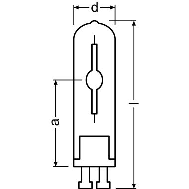 HCI-TF 35W/930 WDL PB GU6.5 FS1    OSRAM - LEDVANCE HCITF35930NZ product photo Photo 02 3XL