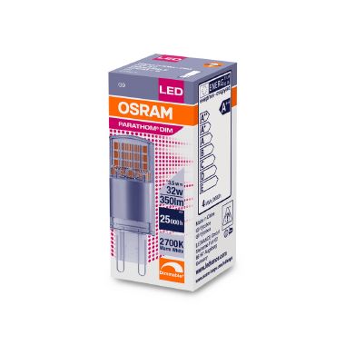 LAMP.LED 3,5W/827 350LM 230V G9 DIMMER. - LEDVANCE PA32827G9 - LEDVANCE PA32827G9 product photo Photo 02 3XL