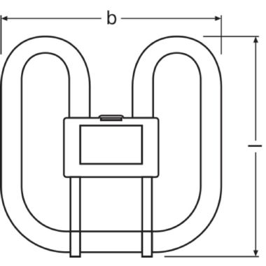 CFL SQUARE 28W/827 2-PIN GR8 FS1   OSRAM - LEDVANCE SQ288272P product photo Photo 03 3XL
