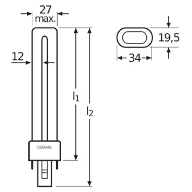 LEDAVANCE DS11830 - Lampada fluorescente compatta non integrata - LEDVANCE DS11830 product photo Photo 02 3XL