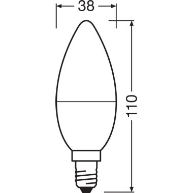 VALUECLB60 7,5W/827 230VFR E14 FS1 OSRAM - LEDVANCE VCB60827SE1G8 - LEDVANCE VCB60827SE1G8 product photo Photo 09 3XL