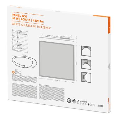 PANEL 600 36W/4000K OP             LEDV - LEDVANCE PNL60036840G2 product photo Photo 02 3XL