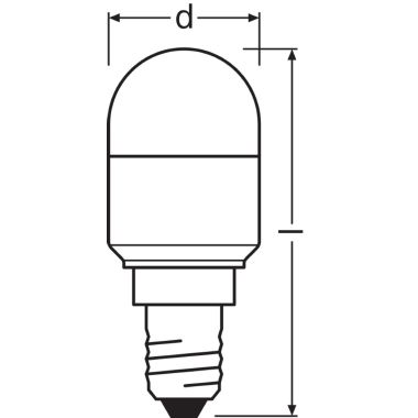 LAMP.LED T26 2,3W/865 200LM E14 - LEDVANCE PT26865E1G6 - LEDVANCE PT26865E1G6 product photo Photo 03 3XL