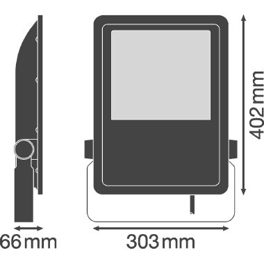 PROIETTORE LED 150W 220/240V COOL WHITE 4000K IP65 ALLUMINIO - LEDVANCE FLOOD150840BASG2 product photo Photo 03 3XL