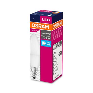 LAMP.LED OLIVA 5W/840 470LM E14 SMERIGL. - LEDVANCE VCB40840SE1G6 - LEDVANCE VCB40840SE1G6 product photo Photo 02 3XL