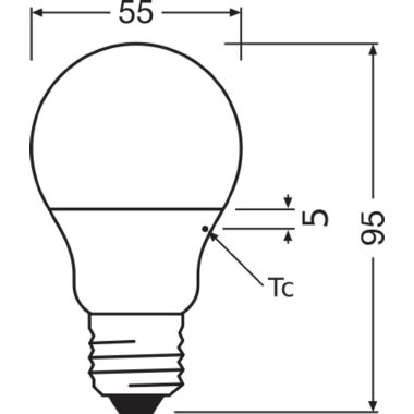 LAMP.LED GOCCIA  6W/865 500LM E27 SMERIGL. - LEDVANCE VCA40865SG6 - LEDVANCE VCA40865SG6 product photo Photo 07 3XL