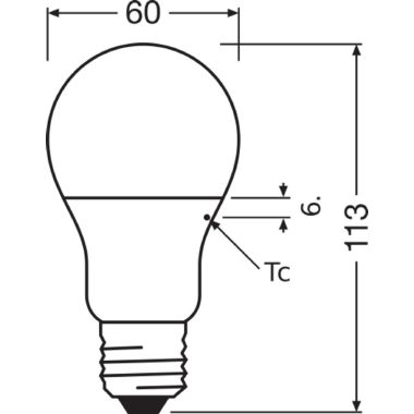 LAMP.LED GOCCIA 9,5W/840 806LM E27 SMERIGL. - LEDVANCE VCA60840SG6 - LEDVANCE VCA60840SG6 product photo Photo 07 3XL