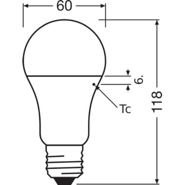 LAMP.LED GOCCIA 14,5W/840 1521LM E27 SMERIGL. - LEDVANCE VCA100840SG6 - LEDVANCE VCA100840SG6 product photo Photo 03 3XL