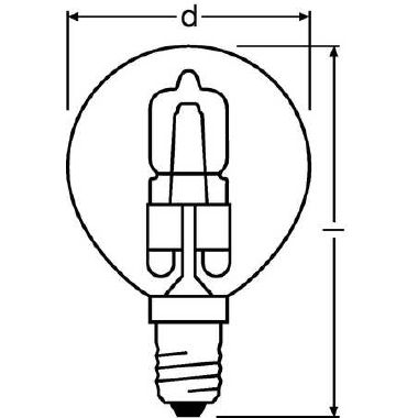 64541 P CLA 20W 230V E14 4X5X1     OSRAM - LEDVANCE HCLP20E14 product photo Photo 03 3XL