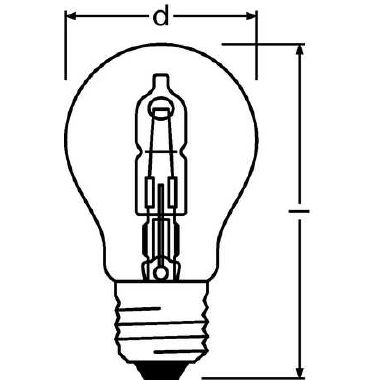LAMP.ALOG.GOCCIA 77W E27 CHIARA - LEDVANCE HCLA77E27 - LEDVANCE HCLA77E27 product photo Photo 03 3XL