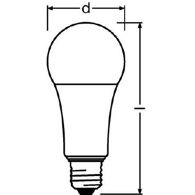 LEDAVANCE N100LED/2700DIM - Lampada LED forma classica - LEDVANCE N100LED/2700DIM product photo Photo 04 3XL