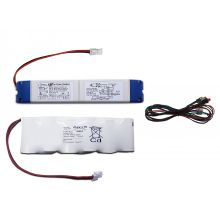 Kit di emergenza per strip LED 24Vdc 60W autonomia 1-3 ore con batteria a pacchetto 7,2V-4Ah - LEF KITEMLED6024 product photo