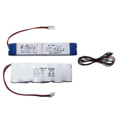 Kit di emergenza per strip LED 24Vdc 60W autonomia 1-3 ore con batteria a pacchetto 7,2V-4Ah - LEF KITEMLED6024 product photo Photo 01 3XL