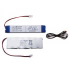 Kit di emergenza per strip LED 24Vdc 60W autonomia 1-3 ore con batteria a pacchetto 7,2V-4Ah - LEF KITEMLED6024 product photo