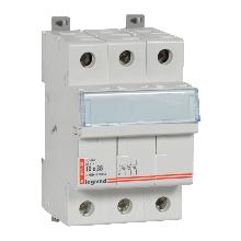 PORTAFUSIBILI MODULARI FUS.CIL. 3P 10X38 500V - LEGRAND 005838 product photo