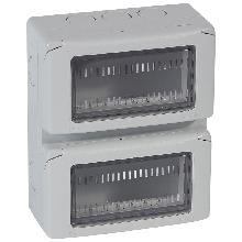 PLEXO CROSS CONTENITORE IP55 PARETE 4+4M VERTIC - LEGRAND 680619 - LEGRAND 680619 - LEGRAND 680619 product photo