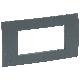 VELA QUADRA-PLACCA ANTRACITE 4 MODULI - LEGRAND 682631 product photo Photo 01 2XS
