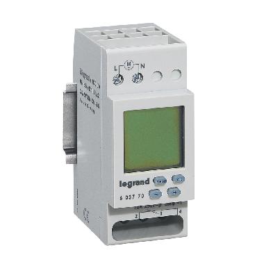 MICROREXPLUS 230V INTERRUTTORE ORARIO DIGITALE SETTIMANALE 1CH - LEGRAND 603770 product photo Photo 01 3XL