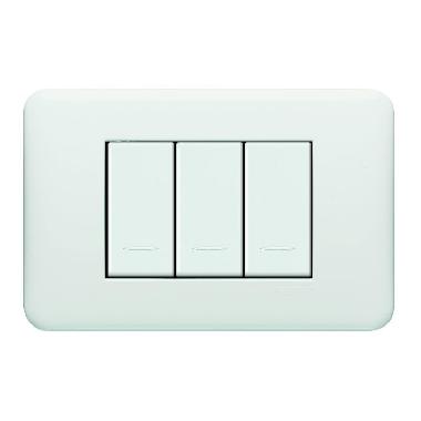 VELA BASIC - PLACCA BIANCO CLASSICO 3M - LEGRAND 680543 product photo Photo 01 3XL