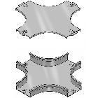 P31-INCROCIO PIANO 50X50MM ZINC. - LEGRAND 31ATB050Z - LEGRAND 31ATB050Z - LEGRAND 31ATB050Z product photo