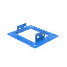 P31-FLANGIA ATTACCO A QUADRO 150X75 GP - LEGRAND 31X9CL73G product photo