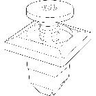 PASSERELLA PVC-FISSAGGIO RAPIDO - LEGRAND 637954 product photo