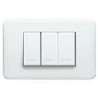 VELA BASIC - PLACCA BIANCO CLASSICO 1M CENT - LEGRAND 680541 product photo