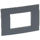 VELA QUADRA-PLACCA ANTRACITE 3 MODULI - LEGRAND 682616 product photo