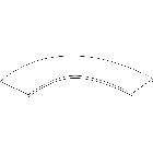 GLO4-Cop. Curva piana 90 R450 L200ZC - LEGRAND C362512 product photo