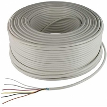 CAVO ALLARME ANTIFURTO BIANCO PVC 8X0.22 RAME MATASSA 100 METRI PROSPECTA - ALA8022 product photo