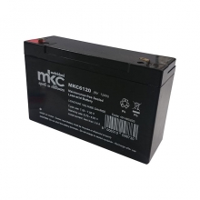 BATTERIA AL PIOMBO RICARICABILE 6V 12AH TERMINALE FASTON 4.8MM MKC - BATPB6V/12AH product photo