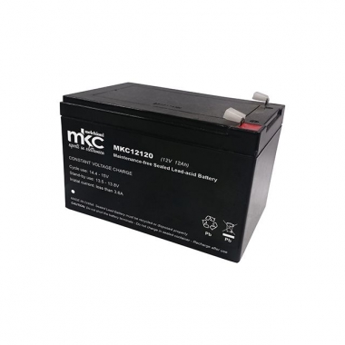 BATTERIA AL PIOMBO RICARICABILE 12V 12AH TERMINALE FASTON 6.3MM - BATPB12V/12AH product photo Photo 01 3XL