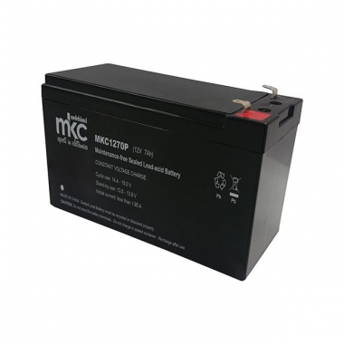 BATTERIA AL PIOMBO RICARICABILE 12V 7AH TERMINALE FASTON 4.8MM - BATPB12V/7AH product photo Photo 01 3XL