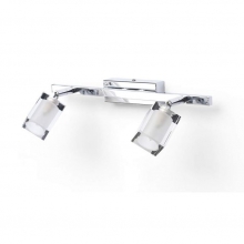 PLAFONIERA 2X33W 240V G9 NICHEL SPAZZOLATO VETRO SATINATO - LINEA LIGHT 4152 product photo