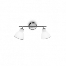 PLAFONIERA CAMPANA NICHEL SPAZZOLATO VETRO ACID.2 E14 - LINEA LIGHT 4422 product photo