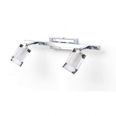 PLAFONIERA 2X33W 240V G9 NICHEL SPAZZOLATO VETRO SATINATO - LINEA LIGHT 4152 product photo Photo 01 3XL